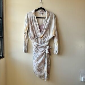 Young fabulous and broke Tie-Dye Wrap Dress